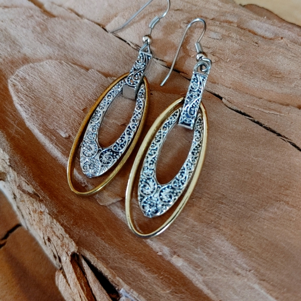 Ornate Silver Earrings